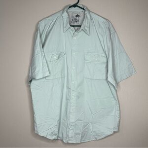 Bugle Boy Original Button Down‎ Short Sleeve Shirt - Size: XXL Tan vintage